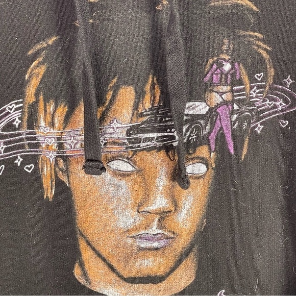 JUICE WRLD ROAMING MY MIND HOODIE SIZE MEDIUM - Picture 5 of 9